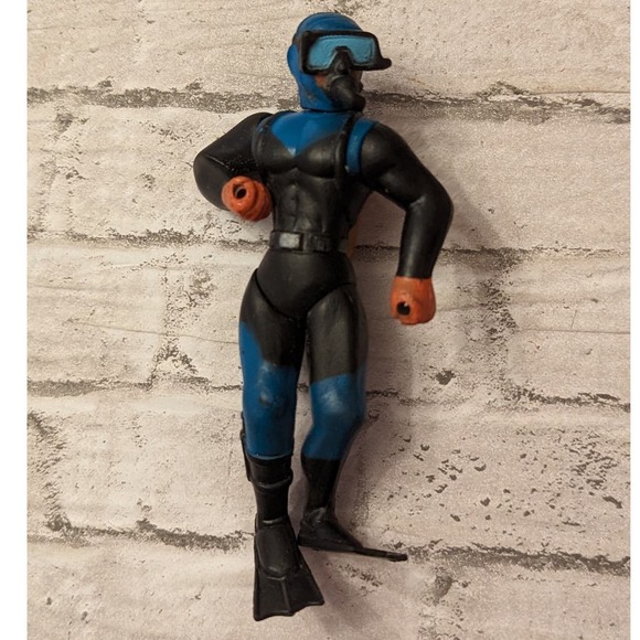 Scuba Diver Action Figure Toy Blue/Black Wetsuit Item Adventure Toys - Picture 1 of 6